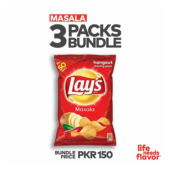 Lay’s Wavy BBQ Rs 50 Pack Of 3