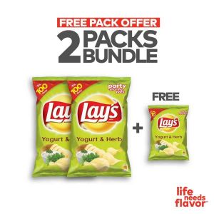 Lay’s Yogurt and Herb Rs 50 Pack Of 3