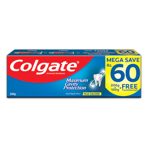 Colgate Maximum Cavity Protection Toothpaste 300g (Brush Pack)